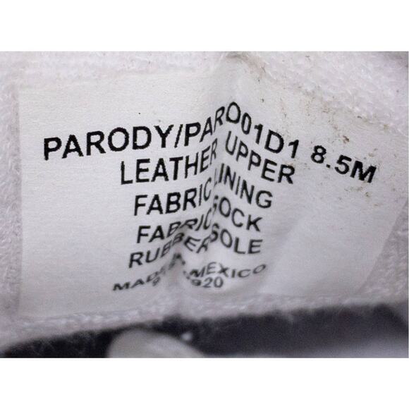 STEVEN NEW YORK  White  Silver Parody Sneakers 8.5 Women's - Picture 8 of 8